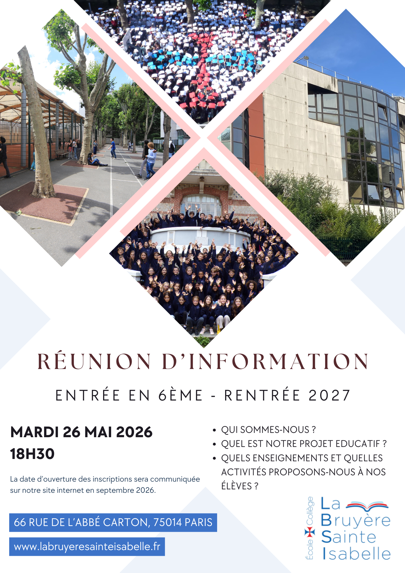Réunion d’information entrée en 6° 26 mai 2026
